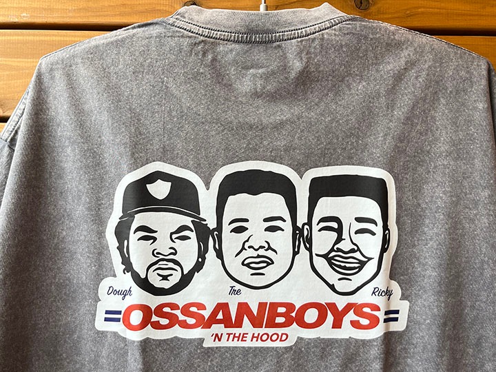 OSSANTHEHOOD Tshirt (ossanboys) / gray washed