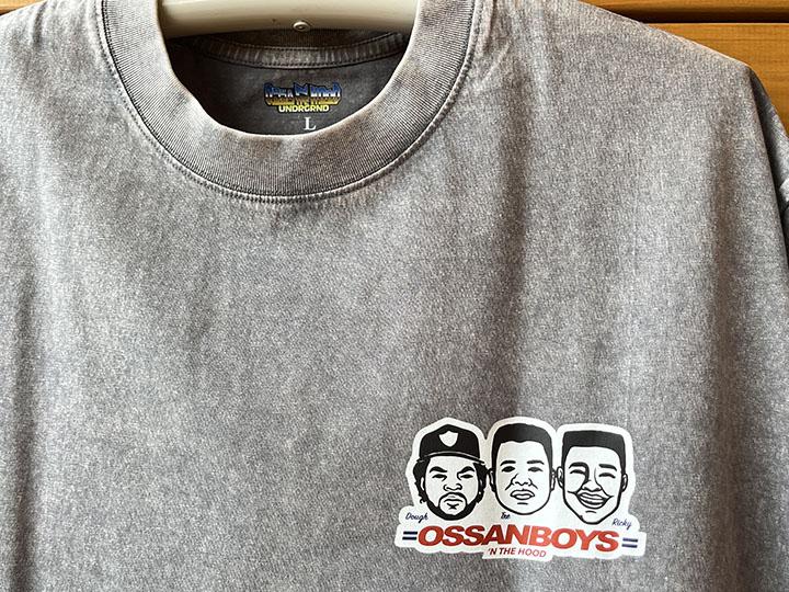 OSSANTHEHOOD Tshirt (ossanboys) / gray washed