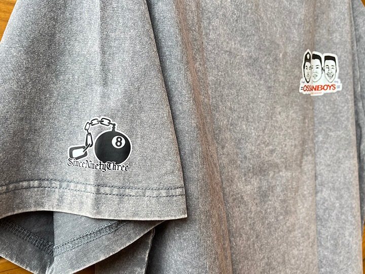 OSSANTHEHOOD Tshirt (ossanboys) / gray washed