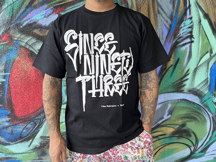 NICETY "SINCE NINETY THREE" Tshirt / black