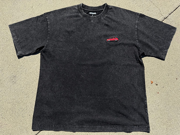 OSSANTHEHOOD dye washed Tshirt (gunman) / black