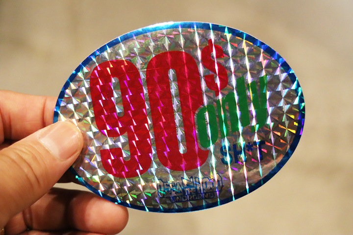 OSSANTHEHOOD vinyl sticker (90s) / hologram