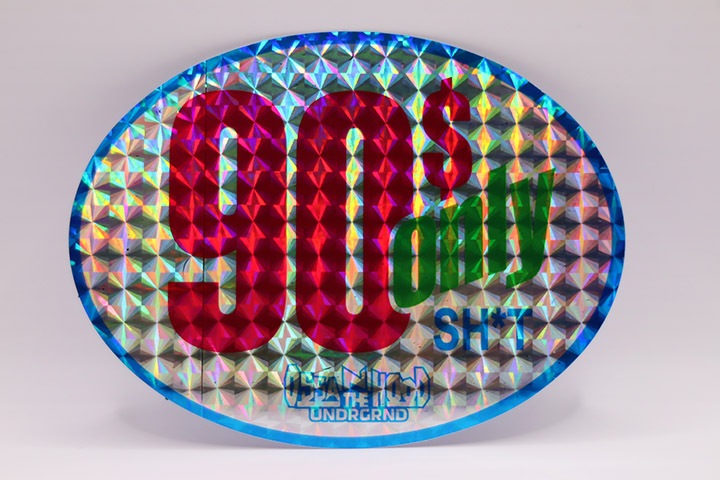 OSSANTHEHOOD vinyl sticker (90s) / hologram