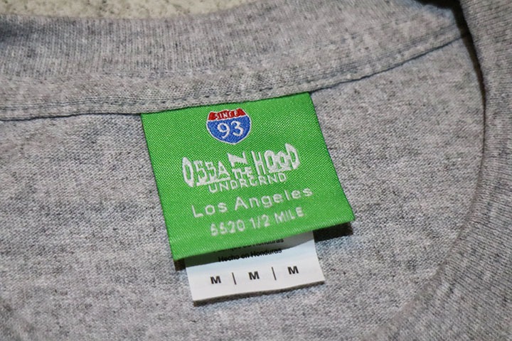 OSSANTHEHOOD x ��®ͭ�� Tshirt (terrace) / heather gray