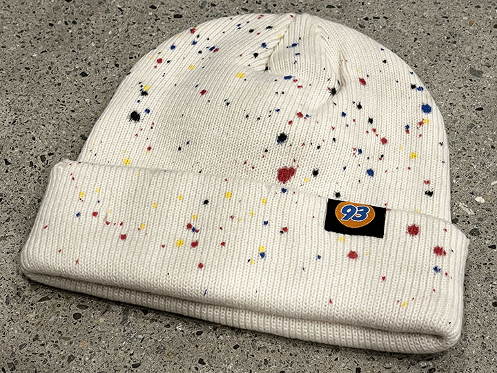 OSSANTHEHOOD beanie (oldschl) / white splash