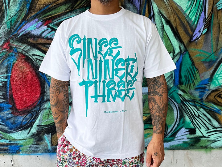 NICETY "SINCE NINETY THREE" Tshirt / white