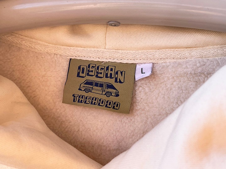 Tacos El Trompo 13oz pile lined hoodie (real thing) / off white