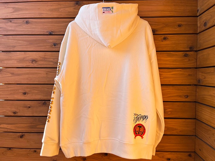 Tacos El Trompo 13oz pile lined hoodie (real thing) / off white