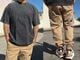 OSSANTHEHOOD chino jogger pants (gunman) / khaki