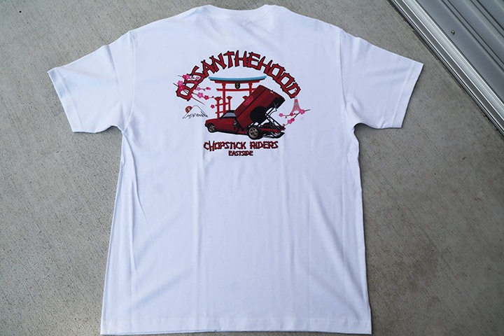 OSSANTHEHOOD Tshirt (chopstick-rd) / white