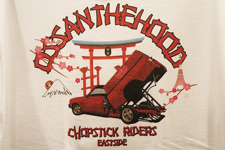 OSSANTHEHOOD Tshirt (chopstick-rd) / white