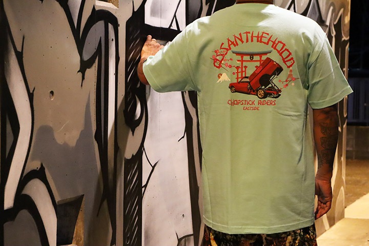 OSSANTHEHOOD Tshirt (chopstick-rd) / white