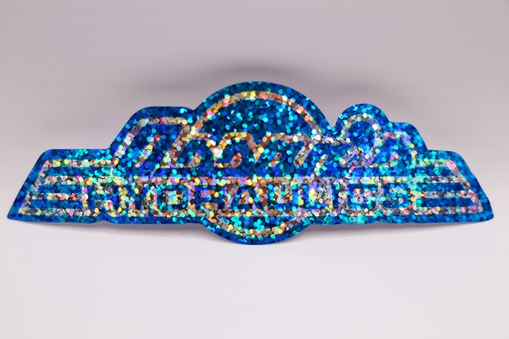 OSSANTHEHOOD vinyl sticker (ossanshyd) / glitter & blue