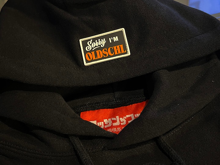 OSSANTHEHOOD 12oz chenille pullover hood (oldschl) / black