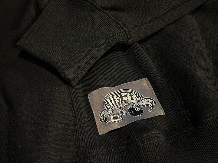 OSSANTHEHOOD 12oz chenille pullover hood (oldschl) / black