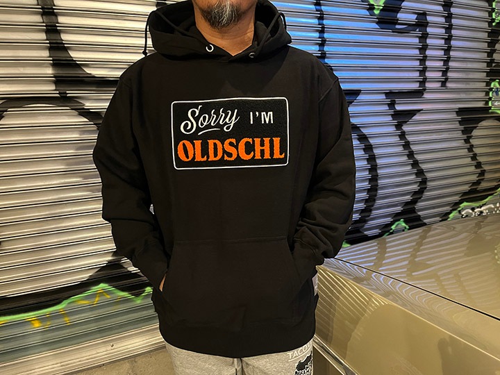 OSSANTHEHOOD 12oz chenille pullover hood (oldschl) / black