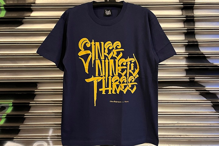 NICETY "SINCE NINETY THREE" Tshirt / indigo