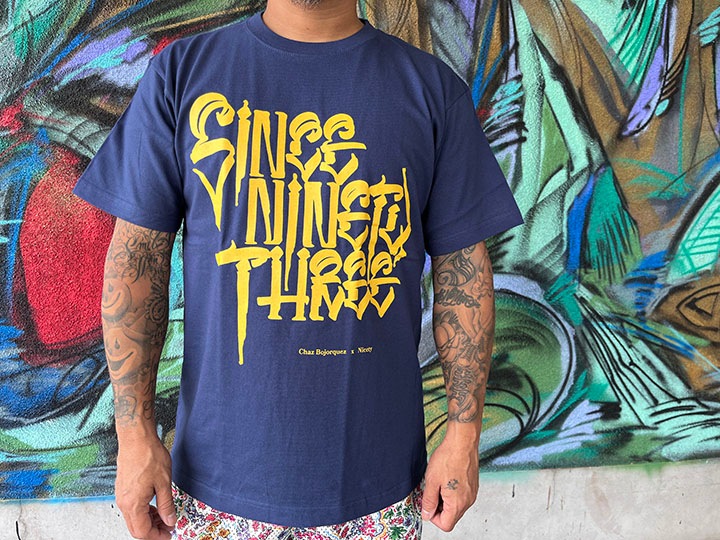 NICETY "SINCE NINETY THREE" Tshirt / indigo