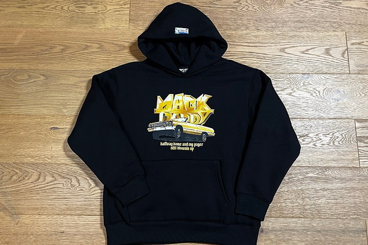 OSSANTHEHOOD 13oz pile hoodie (mack daddy) / black