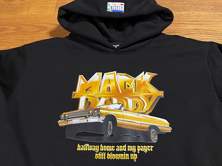 OSSANTHEHOOD 13oz pile hoodie (mack daddy) / black