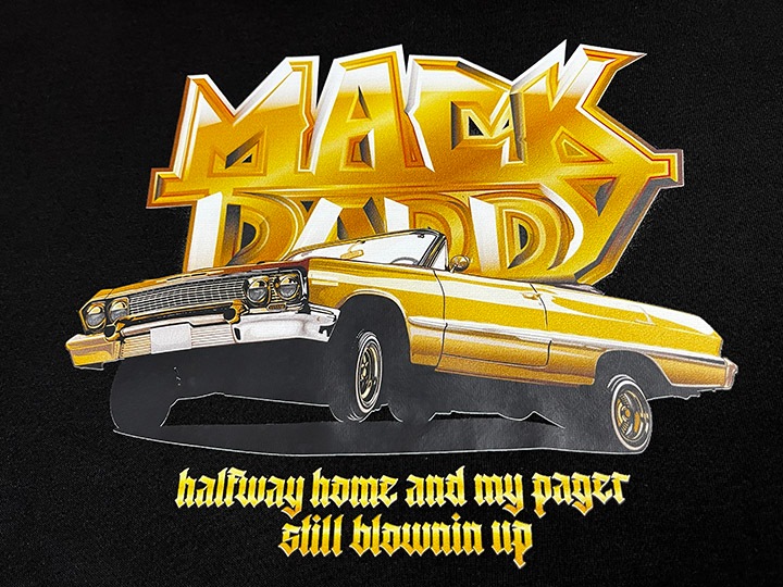 OSSANTHEHOOD 13oz pile hoodie (mack daddy) / black