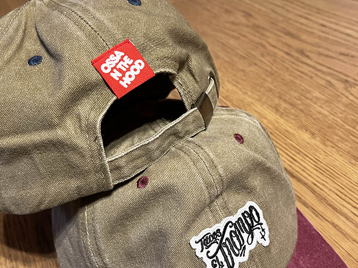 Tacos El Trompo washed dad hat / dye blue 