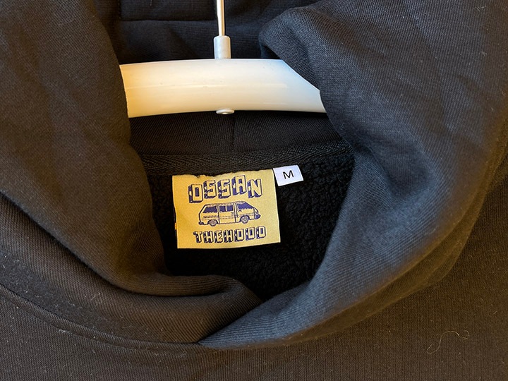 Tacos El Trompo 13oz pile lined hoodie (real thing) / black