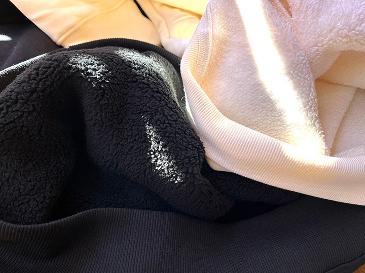 Tacos El Trompo 13oz pile lined hoodie (real thing) / black