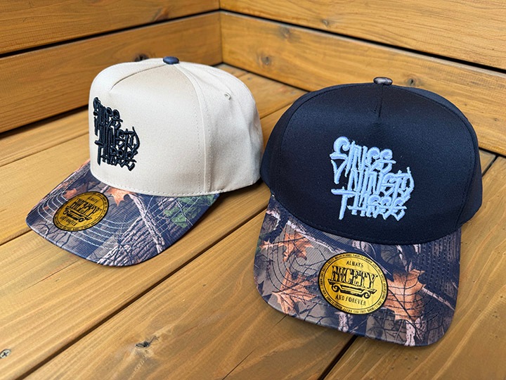 NICETY curved snapback cap (since) black camo