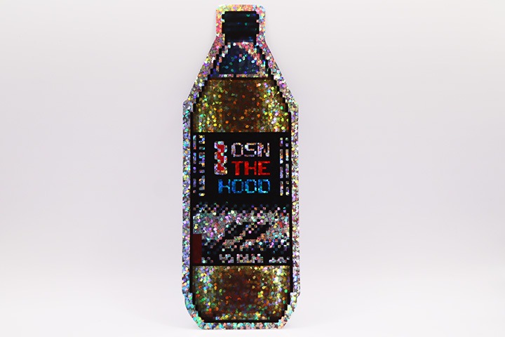 OSSANTHEHOOD vinyl sticker (40oz) / glitter