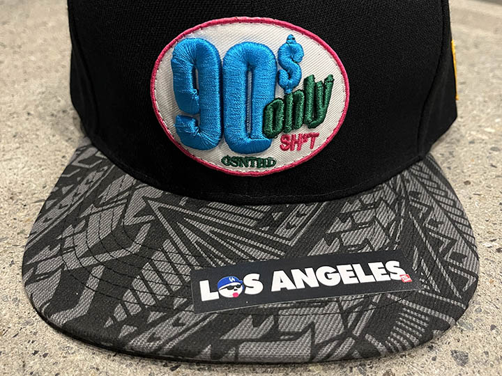 OSSANTHEHOOD snapback cap (90s) / black & tribal