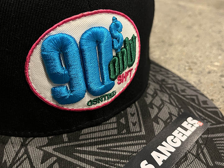 OSSANTHEHOOD snapback cap (90s) / black & tribal