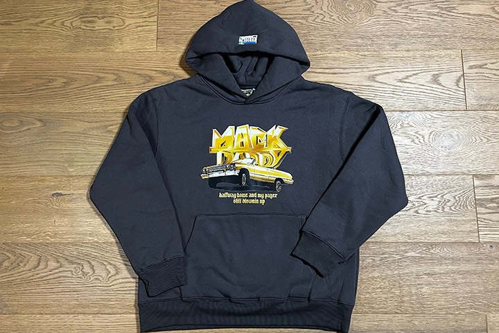 OSSANTHEHOOD 13oz pile hoodie (mack daddy) / gray