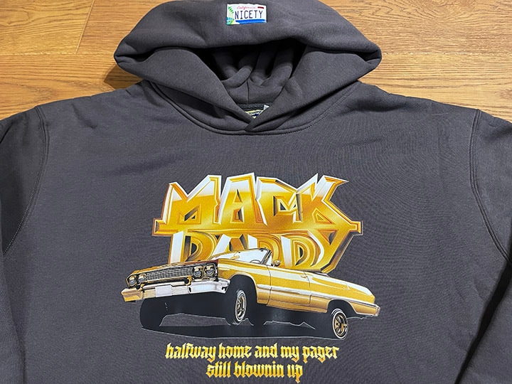 OSSANTHEHOOD 13oz pile hoodie (mack daddy) / gray
