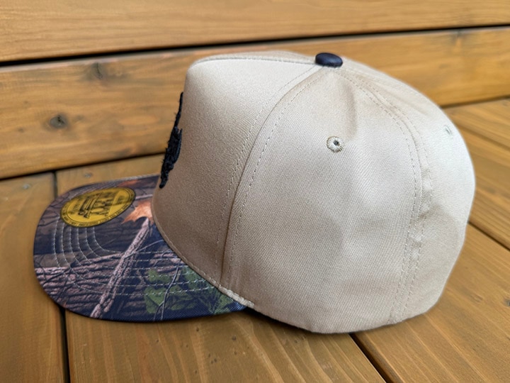 NICETY curved snapback cap (since) khaki camo
