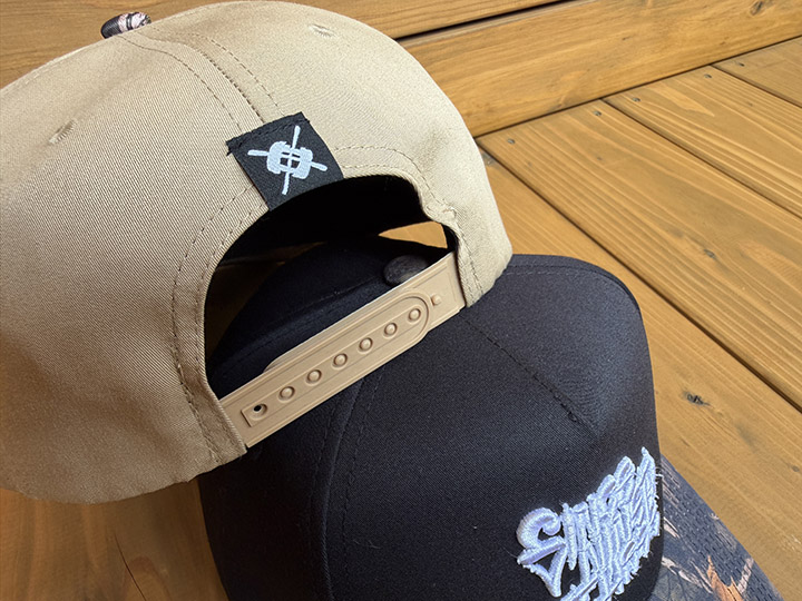 NICETY curved snapback cap (since) khaki camo