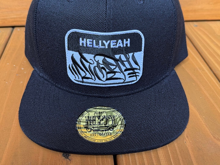 NICETY snapback cap (hellyeah) / black x white