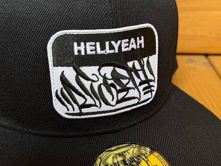 NICETY snapback cap (hellyeah) / black x white