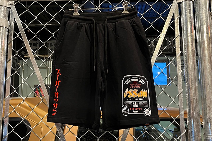 OSSANTHEHOOD cotton shorts (sprosn_color) / black