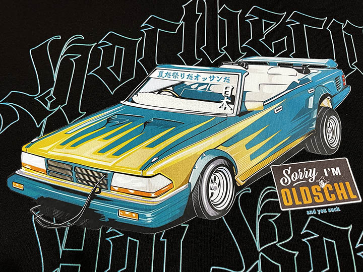 OSSANTHEHOOD 13oz pile hoodie (hot rod) / black