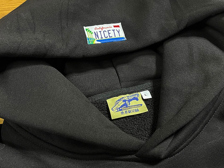 OSSANTHEHOOD 13oz pile hoodie (hot rod) / black