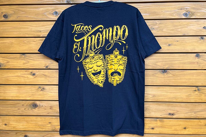 Tacos El Trompo Tshirt (trompo) / navy x yellow