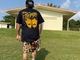 Tacos El Trompo Tshirt (trompo) / navy x yellow