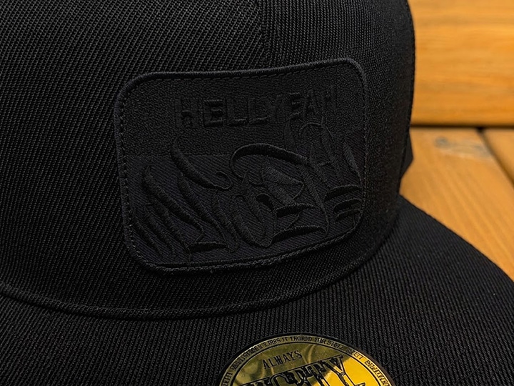 NICETY snapback cap (hellyeah) / black x black