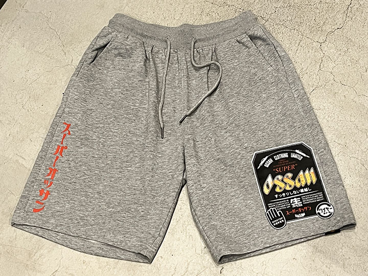 OSSANTHEHOOD cotton shorts (sprosn_color) / gray