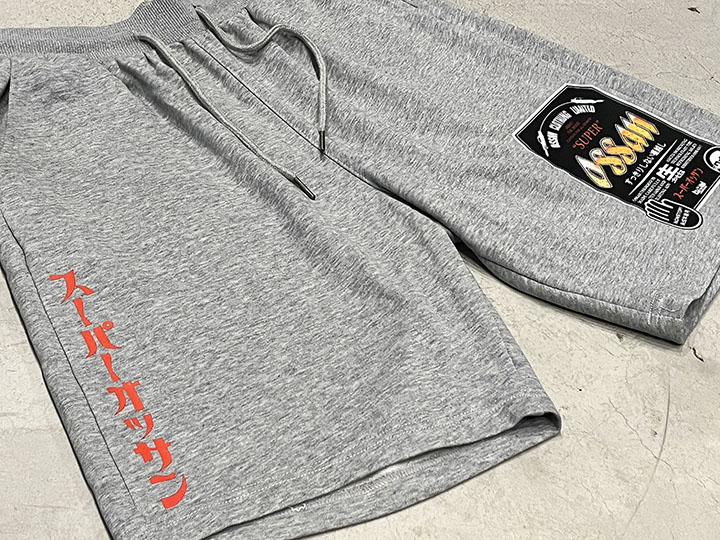 OSSANTHEHOOD cotton shorts (sprosn_color) / gray