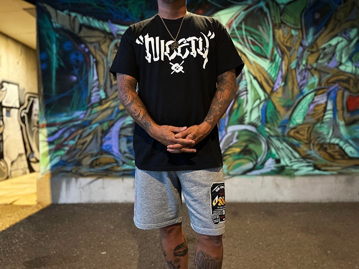 OSSANTHEHOOD cotton shorts (sprosn_color) / gray