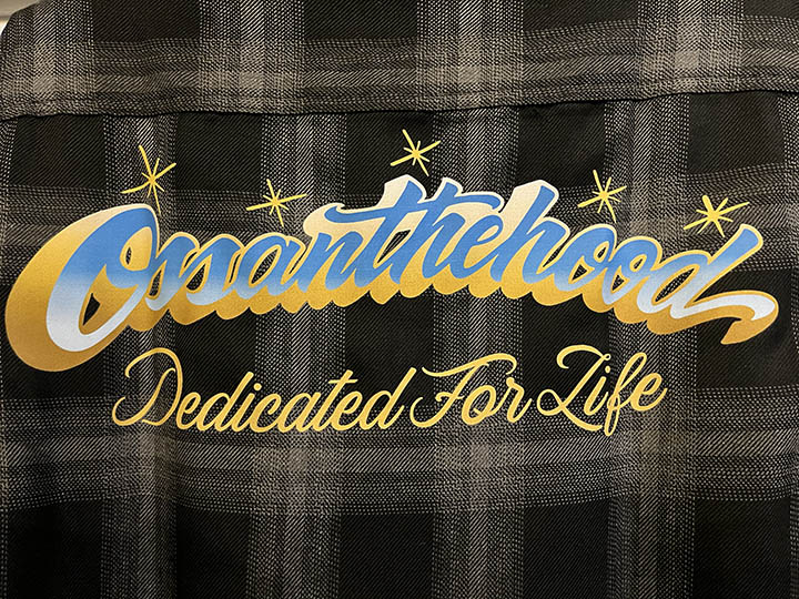 OSSANTHEHOOD plaid check shirt (dadicated) / black & gray