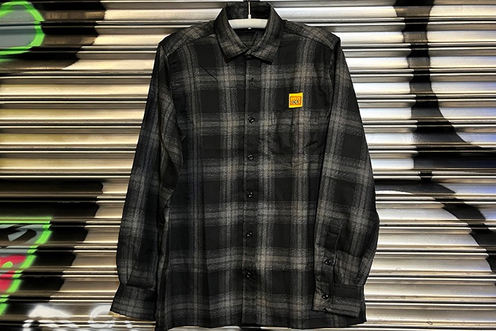 OSSANTHEHOOD plaid check shirt (dadicated) / black & gray