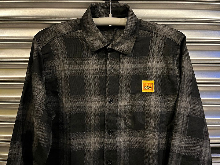 OSSANTHEHOOD plaid check shirt (dadicated) / black & gray